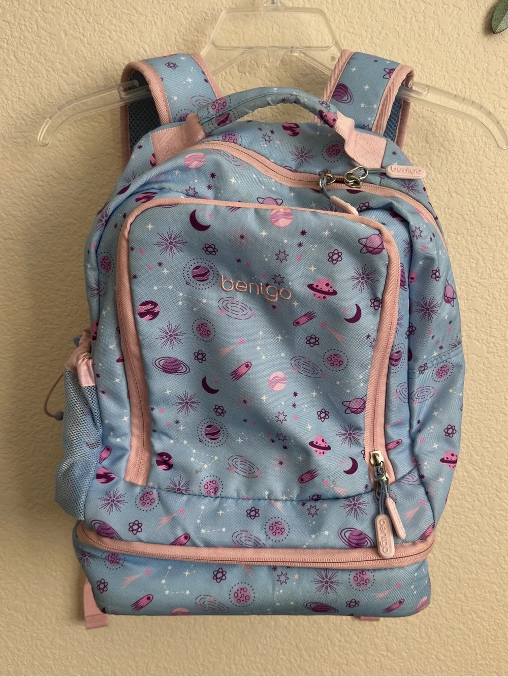 Bento Kids' Light Blue & Pink Space-Print Backpack
